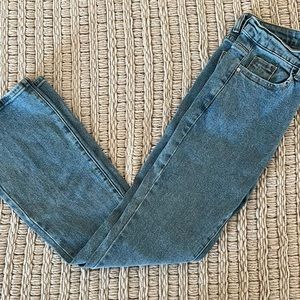 Princess Polly dark wash flare jeans